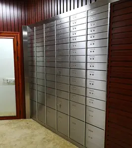 Kombinasyon güvenlik kasası kutuları banka, çift kontrol kilidi otel güvenlik kasası kasa locker