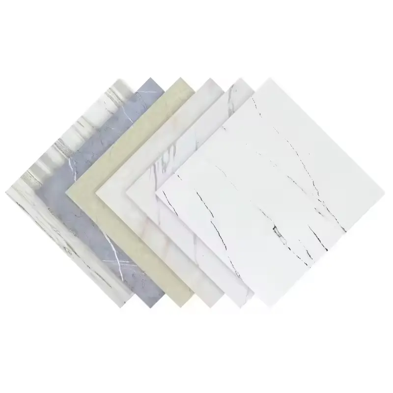 Azulejos autoadesivos de PVC de 6 mm para piso de PVC em tela pe em plástico e vinil de luxo SPC pedra em mármore adesivos da Coreia