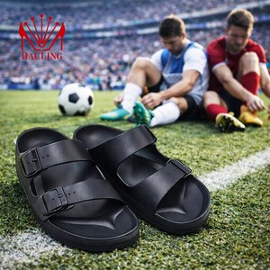 Sandalias duraderas de EVA con dos correas, soporte de arco, hebillas ajustables, suela impermeable antideslizante para el hogar y exteriores, venta al por mayor. - Product Image 1