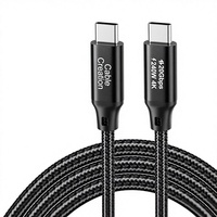 Cable de Datos Tipo-C Multifunción USB 3.2 Gen 2 PD 240W Carga Rápida, Revestimiento de Níquel, Aleación de Aluminio, Cable de Video para Monitor y Disco Duro