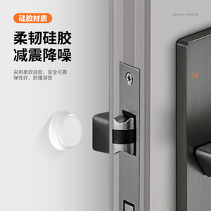 Butée de porte en silicone autocollante sphérique anti-collision pour réduire le bruit des portes de placard et de verre - Product Image 1