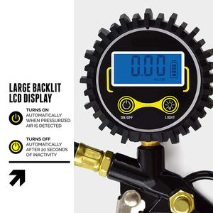 <span class=keywords><strong>Misuratore</strong></span> di <span class=keywords><strong>pressione</strong></span> del gonfiatore per <span class=keywords><strong>pneumatici</strong></span> digitale automatico 3 in 1 per auto SUV camion moto bicicletta - Product Image 5