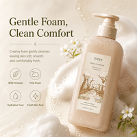 Gel de Ducha OEM ODM 360g, Jabón Corporal con Fragancia Amaderada Cremosa de Lujo, Limpieza Profunda, Hidratante, con Aminoácidos, Larga Duración 48h
