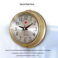 Horloge marine à quartz 370204 pour navires, boîtier en cuivre durable, chronomètre marin Baoxing avec certificat CCS, compatible OLIVER