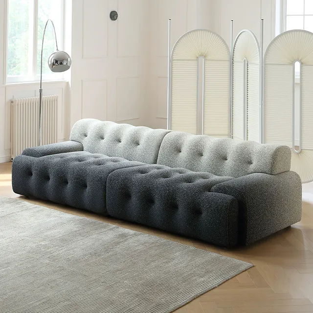 Zeitgenössische Designer Stoff Couch Luxus Sofa Schnitt Wohnzimmer Sofas Blogger Großes 3-Sitzer Sofa
