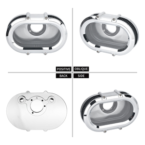 Filtre à air pour moto avec anneaux pour <span class=keywords><strong>Harley</strong></span> Sportster XL 883 <span class=keywords><strong>1200</strong></span> Forty Eight SuperLow <span class=keywords><strong>Roadster</strong></span> 2004-22 - Product Image 4