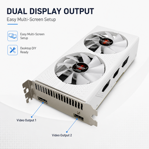 Tarjeta Gráfica <span class=keywords><strong>Sapphire</strong></span> <span class=keywords><strong>Radeon</strong></span> <span class=keywords><strong>RX</strong></span> <span class=keywords><strong>580</strong></span> 8GB GDDR5 Blanca, 2048SP, Doble Ventilador, para Juegos, Video, PC de Escritorio, PUBG, GPU - Product Image 4