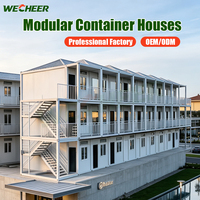 Maison conteneur Wecheer, facile à assembler, extensible, en kit, maison préfabriquée pour hôtel, complexe hôtelier et camping