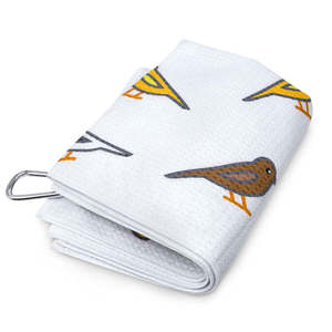 Serviette de golf personnalisée avec logo brodé, en microfibre gaufrée, super absorbante, avec mousqueton robuste, pour sublimation - Product Image 2