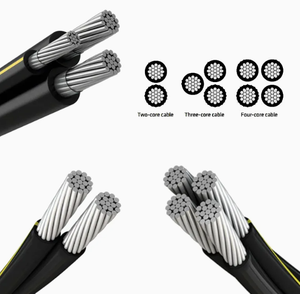 Cavo Aereo a Fascio <span class=keywords><strong>1X16</strong></span>+16mm² Isolato in XLPE 0.6/1kV con Neutro Nudo - Product Image 1