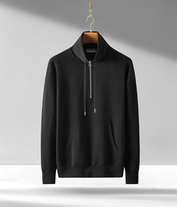 Felpe di qualità 480gsm felpe con cappuccio in cotone <span class=keywords><strong>felpa</strong></span> con collo a Zip da <span class=keywords><strong>uomo</strong></span> 480 Gsm <span class=keywords><strong>viola</strong></span> Quater <span class=keywords><strong>felpa</strong></span> con cappuccio - Product Image 3