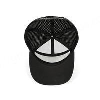 Casquette de baseball imperméable à 7 panneaux en Oxford avec logo brodé personnalisé, motif léopard et pois, style sportif en nylon
