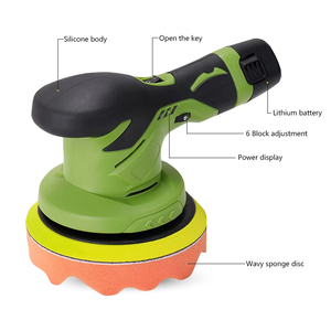 Nouvelle polisseuse sans fil 6 pouces 12V, machine portable à batterie sans balais pour le lustrage automobile - Product Image 1