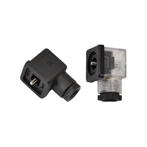 Prise de valve électrique étanche DIN 43650 type A B C connecteur d'électrovanne pour LED