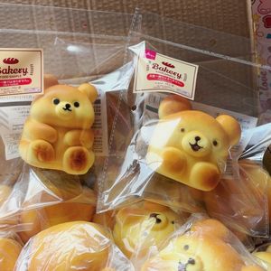 Single Pack Super Soft Sticky Slow Rising <b>Cute</b> Thai <b>Bear</b> Simulation Squishy, Finger Sucking Stress Relief Squeeze Toy - Product Image 3