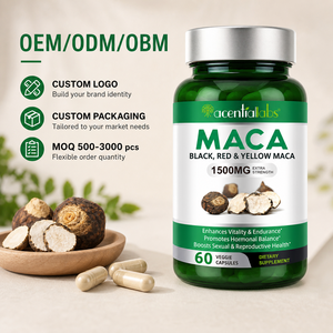 Acentiallabs Integratore Personalizzato di Maca, Capsule di Maca <span class=keywords><strong>per</strong></span> Equilibrio Ormonale, Vitalità ed Energia Maschile, Capsule di Radice di Maca - Product Image 1