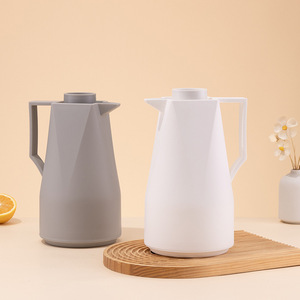 Nórdico personalizado 1L gran capacidad doble pared hervidor de vacío termo aislado jarra de agua reutilizable termo té cafetera con asa - Product Image 3