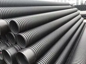800mm Pn8 Hdpe Doble Wall Corrugated Drainage Pipe Pvc Double Wall Corrugated Pipe For Drainage