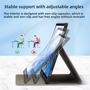 Custodia protettiva senza magneti per <span class=keywords><strong>tablet</strong></span> Samsung <span class=keywords><strong>S8</strong></span> <span class=keywords><strong>Ultra</strong></span>, Tabs8+ con slot per penna, custodia in pelle per Galaxy Tabs7 - Product Image 3
