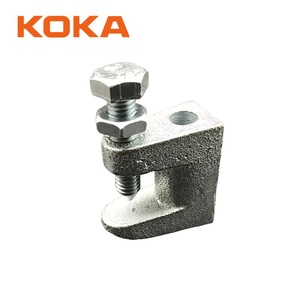 Collier <span class=keywords><strong>de</strong></span> fixation pour poutre en acier galvanisé Unistrut 3/8\" 1/2\" en fonte malléable - Product Image 1