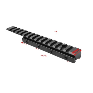Adaptador Táctico de Montaje Exterior ACUMETA de Aleación de Aluminio, Elevador de 11-20mm con 14 Ranuras para Guía Weaver de 20mm, Modelo de 155mm - Product Image 1