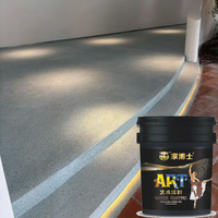 Revêtement liquide époxy antidérapant effet marbre pour extérieur, imperméable, en porcelaine naturelle, peinture pour pierre, application au tampon, finition plate