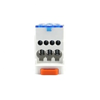 Conectores de Cable Eléctrico UKK 80A, Caja de Distribución de Energía Monofásica Universal Unipolar, Bloque de Terminales para Riel DIN
