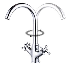 Rubinetto Miscelatore da Cucina in Lega di Zinco Girevole a 360° per <span class=keywords><strong>Acqua</strong></span> Calda e Fredda, Ideale per Appartamenti, Hotel, Ville e Progetti - Vendita all'Ingrosso - Product Image 5