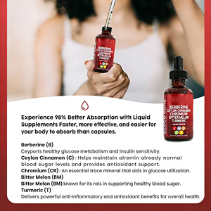 Gluco Gone Liquid Drops - Suplemen Berberine, Kayu Manis & Kromium All-in-One untuk Kadar Glukosa yang Sehat, Ideal untuk Dewasa - Product Image 3
