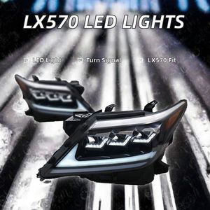 TYPY New Lexus LX570 <b>LED</b> Car <b>Headlights</b> 5000K Dynamic Turn Signals 2008-2015 - Product Image 2