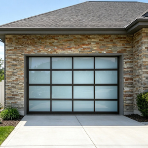 Portes <span class=keywords><strong>de</strong></span> <span class=keywords><strong>garage</strong></span> sectionnelles motorisées avec protection contre les intempéries en fibre <span class=keywords><strong>de</strong></span> verre/verre organique/verre trempé - Product Image 2