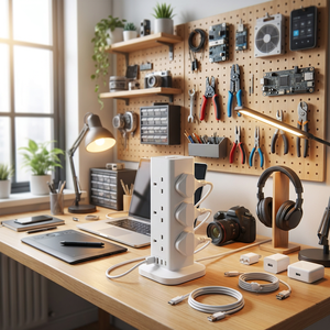 ASTA Certified Plug Save Desktop Space Children Safety Door A+C Port Charger <strong>UK</strong> Tower USB Power Extension <strong>Socket</strong> - Product Image 5