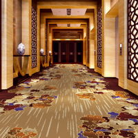 Offre Spéciale nouveau design Guangzhou fait tapis de couloir hôtel 5 étoiles de qualité supérieure 80% laine et 20% tapis Axminster d'hôtel de couloir