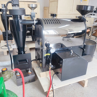 Tostador de Café Comercial Inteligente TY-2, de Doble Pared, de Acero al Carbono, con Pantalla Táctil PLC, Tambor, Máquina Alemana de Gas/Eléctrica, Programable