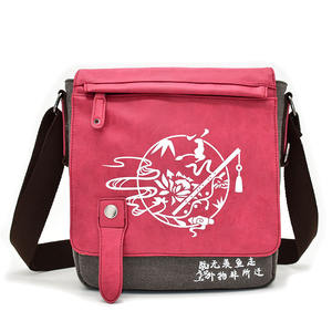 Bolsa de viaje de gran capacidad con diseño de anime para estudiantes adolescentes, de lona y poliuretano, bandolera. - Product Image 3