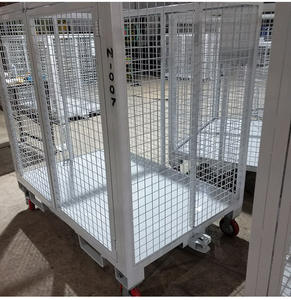 Yilian-toz kaplama katlanabilir Metal çelik tel örgü sandık geri dönüşümlü soğuk depolama kargo konteyner OEM tedarikçisi - Product Image 2