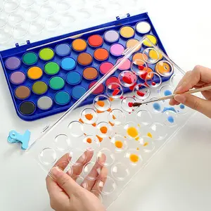Sanat malzemeleri klasik 36 renk şekilli katı suluboya resim okul için
