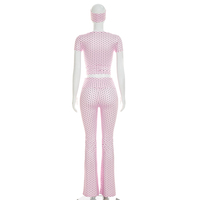 Conjunto de Otoño para Mujer Viviblook D26ST239, Conjunto de Tres Piezas con Top Corto Sexy, Leggings Ajustados y Diadema