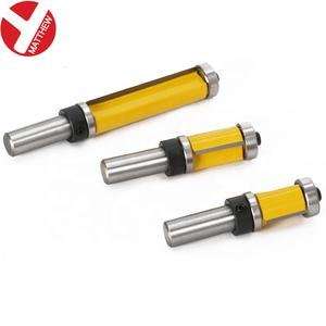 1/2 Zoll und 12mm Runds chaft Trimmen und Einstechen Gerade Fräser Bits nach oben und unten Doppel lager 2 Fluents Holz bearbeitungs werkzeuge - Product Image 5