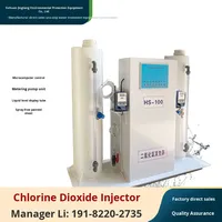 Équipement de désinfection d'eau potable rurale d'hôpital entièrement automatique-générateur d'agent de doseur de dioxyde de chlore PLC Core 1 an