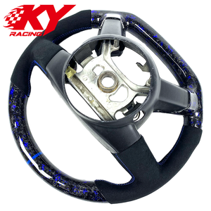 Volant de voiture en cuir et fibre de carbone forgée sur mesure, équipé de LED, compatible avec Chrysler 300, 300c, 300s, SRT, SRT8 - Product Image 3