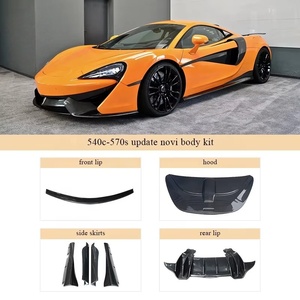Kit completo de carrocería de fibra de carbono seca estilo No-vit-ec, alerón trasero, faldones laterales, ventilación de techo, panel de puerta, tapa de maletero para McLaren 540C <span class=keywords><strong>570S</strong></span> 570GT - Product Image 5