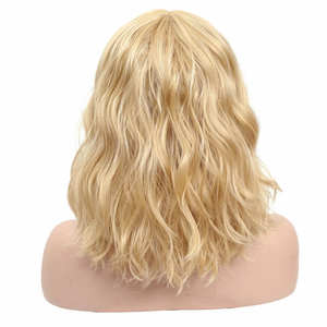 Peluca de Cabello Humano Indio Virgen, Estilo Bob Largo con Frente de Encaje, Color 613, Ondulado Profundo, Ondulado Natural, Sin Pegamento, Transparente, para Encaje, Densidad 130%-150% - Product Image 2