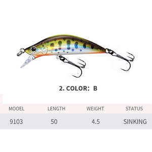 Iscas BUBBA para Pesca Atacado 50mm 40g Isca Minnow Dura ABS para Pesca de Bass, Carpa, Oceano, Barco, Rio, Lago, Praia, Pesca de Truta - Product Image 5