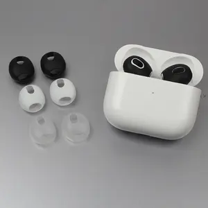 Anti kayma Airpod 3 silikon kulakiçi kulak kancası kapakları Airpod için 3 kulaklık kutusu tutucu