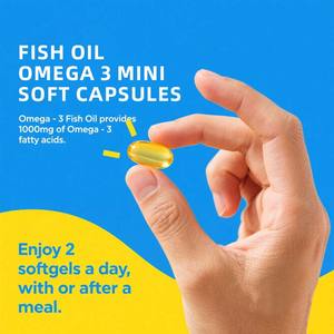 Visolie Omega 3 <span class=keywords><strong>Mini</strong></span> Zachte <span class=keywords><strong>Capsules</strong></span> 1000Mg Omega 3 Epa + Dha Ondersteuning Voor De Gezondheid Van Het Hart Gemakkelijk Te Nemen <span class=keywords><strong>Mini</strong></span> <span class=keywords><strong>Capsules</strong></span> 180 <span class=keywords><strong>Capsules</strong></span> - Product Image 4