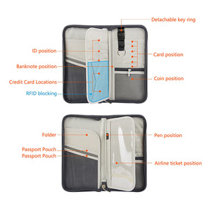 <span class=keywords><strong>Pasaporte</strong></span> de viaje, BILLETERA, fundas para <span class=keywords><strong>pasaporte</strong></span>, bloqueo RFID, soporte para <span class=keywords><strong>pasaporte</strong></span> familiar, organizador de documentos de viaje impermeable - Product Image 6