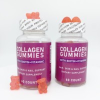 Compléments alimentaires à base de plantes OEM, vitamine C, gommes au collagène marin pour éclaircir la peau, antioxydant pour la peau et les cheveux