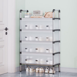 Zapatero Plegable de Acero Multicapa con Puerta Antipolvo, Mueble para el Hogar, Dormitorio o Habitación de Alquiler - Product Image 2