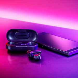 Écouteurs de jeu sans fil <span class=keywords><strong>Razer</strong></span> <span class=keywords><strong>Hammerhead</strong></span> <span class=keywords><strong>True</strong></span> à faible latence pour casque Bluetooth 5.2 TWS Smart Touch à affichage numérique avec batterie - Product Image 2